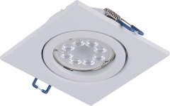 Embutido techo WILBUR cuadrado orientable 1 luz led GU10 CANDIL - comprar online