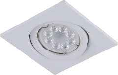 Embutido techo WILBUR cuadrado orientable 1 luz led GU10 CANDIL - Artyluz