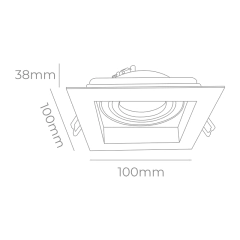 Embutido techo AFRO orientable 1 luz led GU10 CANDIL - comprar online