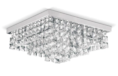 Plafón Cristal K9 Piazza Pietra 5xG9 - comprar online