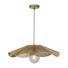 Colgante techo CAPRI 1 luz E27 hilo de polipropileno tejido capelina Ø60 CARILUX en internet