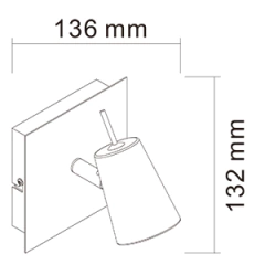 Aplique pared o techo velador AYELEN 1 luz GU10 CANDIL en internet