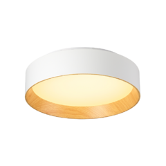 Plafón techo Circular Led 40cm Simil Madera 24w MARKAS