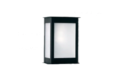 Aplique Farol Exterior Vidrio Difuso Hierro Muro 2 TEC - tienda online