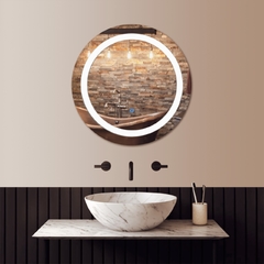 ESPEJO CIRCULAR LED INTEGRADO TOUCH DIMERIZABLE