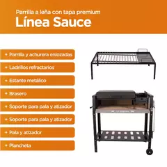 PARRILLA ASADOR DE PIE SAUCE PREMIUM CON ACCESORIOS - Artyluz