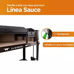 PARRILLA ASADOR DE PIE SAUCE PREMIUM CON ACCESORIOS - tienda online