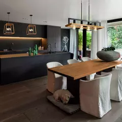 Colgante WOODY 4 Luces E27 Nórdico Madera Hierro - comprar online