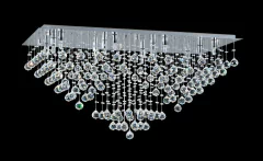 PLAFON CRISTAL TIBES LED BASE DE 40 X 80 CM.