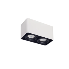 Plafón TORONTO cuadrado cardánico 2 luces GU10 DABOR - comprar online