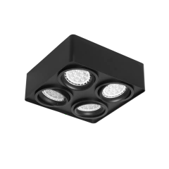 Plafón VANCOUVER cuadrado cardánico 4 luces AR111 DABOR