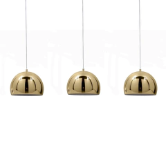 Colgante Moderno Bocha Cromo Cobre 3 Luces Yaco 15cm Led E27 en internet