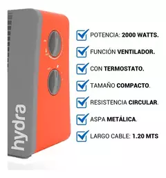 CALOVENTOR HYDRA 2000W - comprar online