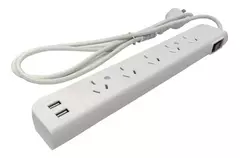 ZAPATILLA 5 TOMAS 1.5 MT + 2 USB INTECK