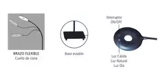 LAMPARA DE PIE FLEXIBLE LED TBCIN en internet