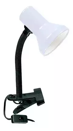 LAMPARA PINZA BLANCA E27 220V ARTICULADA
