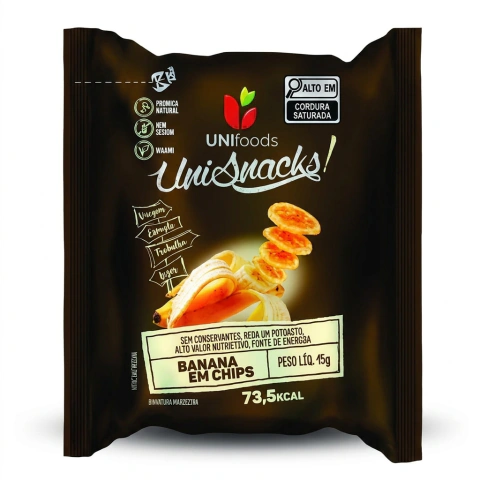 Chips Banana Croc Bem 15g – Caixa com 24 unidades