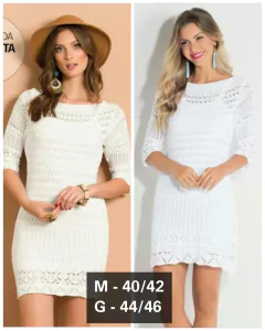 Vestido Tricô Manga longa - comprar online