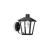 Farol trapezoidal con base cruceta Negro