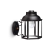 Farol Hexagonal con base cruceta Negro