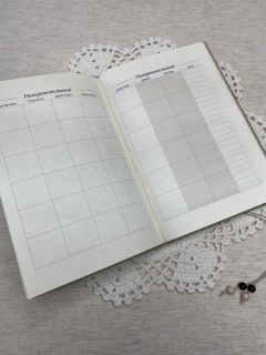 Planner Trimestral não datado vermelho - Bukke Papelaria Artesanal