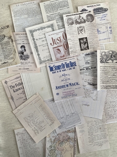 Kit papéis decorados antique paper vol 1 - comprar online