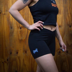 Short Calza Rook Fly logo Grafito (Negra)