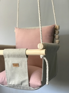 Hamaca para Bebé Beige/Rosa Viejo - comprar online