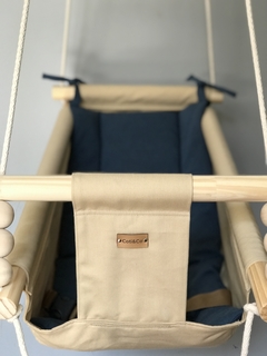 Hamaca RN Beige/Azul liso en internet