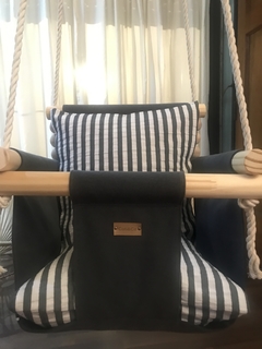 Hamaca para Bebé Gris/Rayas a tono - comprar online