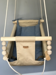 Hamaca RN Beige/Celeste liso
