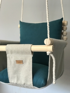 Hamaca para Bebé Beige/Verde Inglés - comprar online