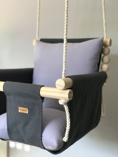 Hamaca para Bebé Gris/Lavanda - comprar online