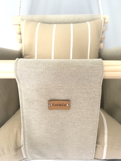 Hamaca para Bebé Beige/Beige líneas blancas en internet