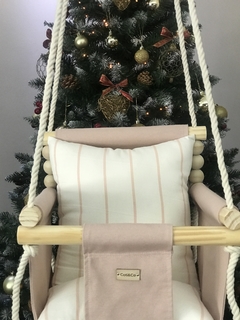 Hamaca para Bebé  Rosa/Blanco-Líneas rosas - Cotiandco