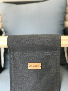 Hamaca para Bebé Gris/Celeste liso en internet