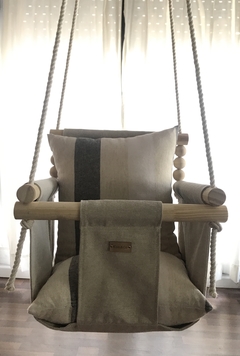 Hamaca para Bebé Beige/BlancoNegroBeige - comprar online