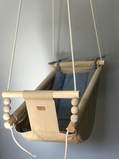Hamaca RN Beige/Celeste liso - comprar online