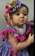 Jardineira Marina com chapéu pequeno na tiara, AZUL MARINHO - Atelier Lorena Tolentino
