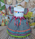 Vestido Marina Preto com chapéu de palha decorado na tiara - (cópia) - comprar online