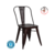 Silla Tolix con asiento de chapa en color cobre viejo