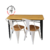 Mesa Tolix home ofice de 120cm x 50cm - sillas-online.com