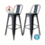 Banquetas Tolix asiento con chapa de color negro microtexturado - comprar online
