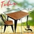 Mesa Tolix Tapa de madera de 120cm x 60cm en internet