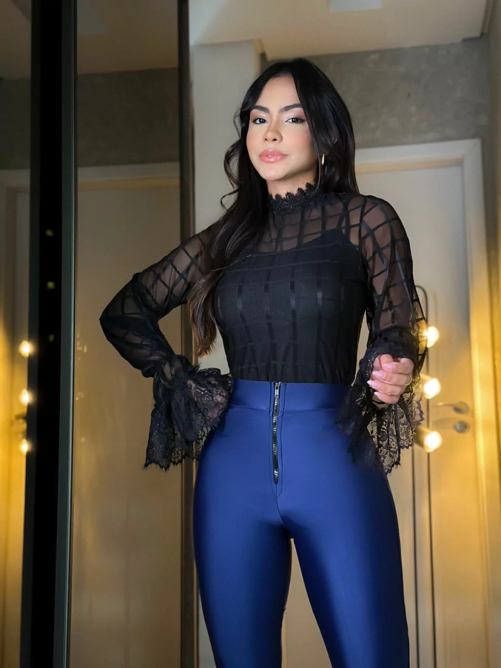 Cropped de Tule Preta