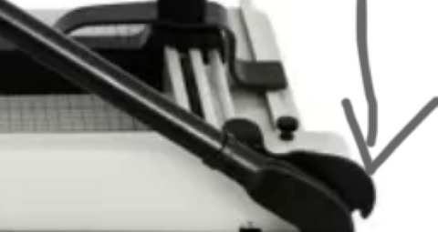 Trava do braço da guilhotina importada 400 folhas