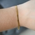 PULSERA “SNAKE” - DORADO