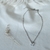 COLLAR PEARLY BLANCO- PLATEADO