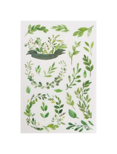 Cartela de adesivos Rub on - Decalque Folhagem - comprar online