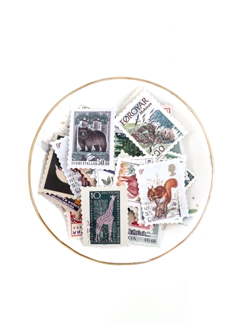 Kit de adesivos Selos - Animais Vintage